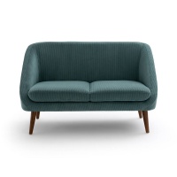 Диван 2-местный из вельвета Smon 2 мест. зеленый LA REDOUTE INTERIEURS  фото, kupilegko.ru